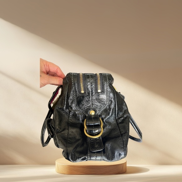 Coach Limited Edition Legacy Peyton Bleeker Patent Leather Tote F13051 – Black – - Picture 7 of 16